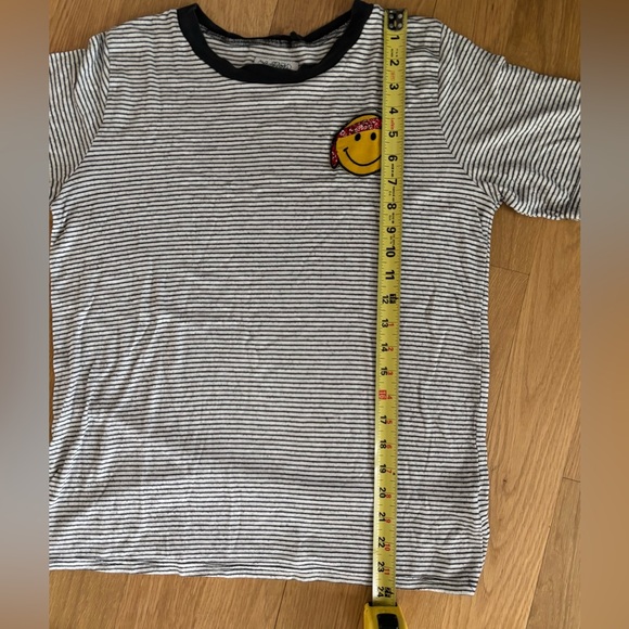 Lauren Moshi bandana smiley face striped s/s t-shirt Size S - Picture 8 of 8